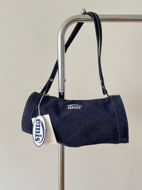 Korean Niche Design Bucket Bag Unisex Denim Crossbody Handbag Casual Minimalist Sports Bag